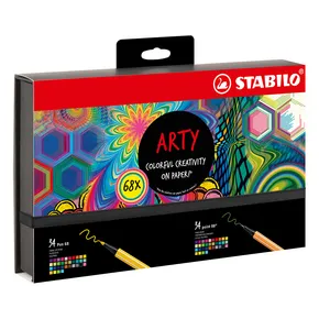 Fixky a linery STABILO ARTY 68 ks (Pen 68 + point 88)